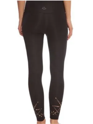 BEYOND Yoga x Equinox Leggings laser cut out hem size Small thumbnail 10