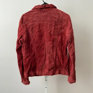 For‎ Joseph Suede Boho Western Trucker Jacket Medium Red Leather Coat B810-236 thumbnail 5