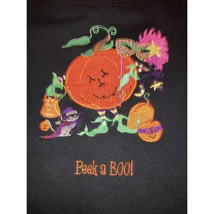 Quacker Factory Women’s Halloween Embroidery‎ Crewneck Sweatshirt XS thumbnail 2