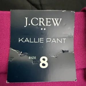 J.Crew‎ Kallie Pant Womens 8 Fuchsia Hot Pink Straight Ankle Career Stretch NWT thumbnail 15