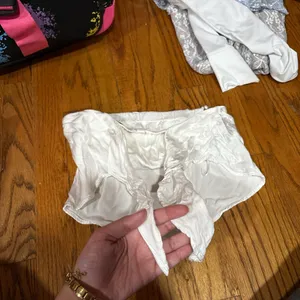 ZARA White Satin Top Tank thumbnail 2