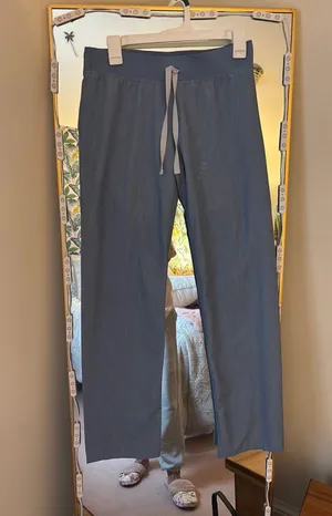 FIGS Livingston Heather Blue Scrub Pant thumbnail 1
