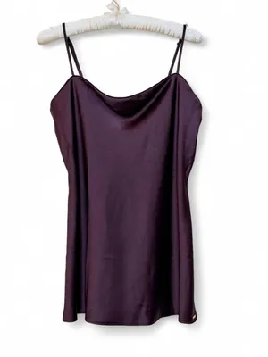 Victoria Secret Women’s Luxe Satin Tunic Cami Slip Sleepwear Top Size Large thumbnail 3