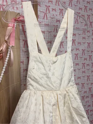Amabel by Mable-Anthropologie Kiley Ivory Textured Floral Mini Dress Bow Small thumbnail 2