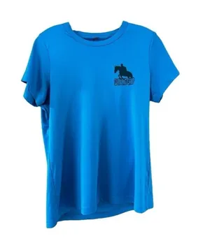 SJ Riding Camp Blue Athletic Tee Women's Size Large thumbnail 1