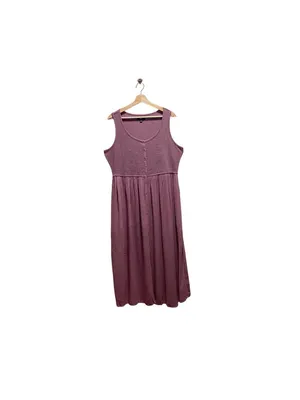 Frye Smocked Top Midi Dress Pink Size L Summer Vacation Coastal Beach Bohemian thumbnail 2