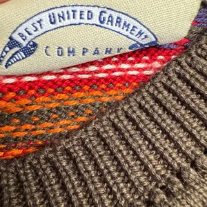 BEST UNITED GARMENTS Company Women's Fair Isle Knit Sweater Multi Color Size M‎ thumbnail 3