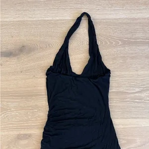 NIA Maxi Dress Halter Neck Ruched Size XS Black thumbnail 5