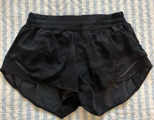 Black Camo Lululemon Hotty Hot Shorts 2.5" thumbnail 1