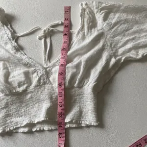 Aeropostale Cottagecore Peasant Crop Top White Lace Size Small thumbnail 7