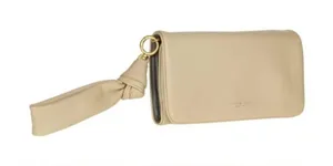 Tory Burch Beau Leather Wristlet Tri Fold Wallet thumbnail 1