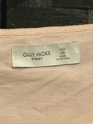 Gilly Hicks Pink Cropped Active Stretch Crop Top Sz XS "Be Your Own Bae" thumbnail 5