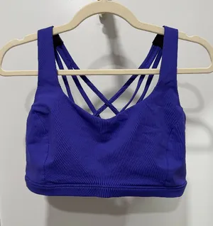 lululemon athletica Purple Strappy Sports Bra thumbnail 1