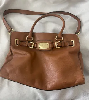 Michael Kors Hamilton Large Luggage Brown Leather Satchel thumbnail 1