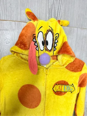 Nickelodeon 2018 cat dog retro jumper zip front Halloween costume cosplay sm thumbnail 3