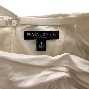 PRABAL‎ GURUNG x JC PENNEY Off Shoulder Ruffle Mini Dress Sz 4 thumbnail 3
