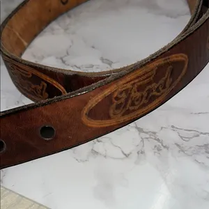Ford Brown Leather Belt thumbnail 2