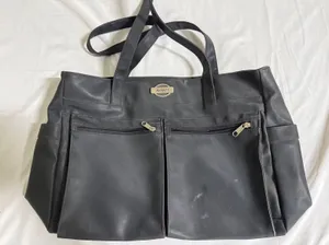 Avanti Women Black Nylon Multi-Pocket Tote Bag Shoulder Carryall Work Travel thumbnail 1