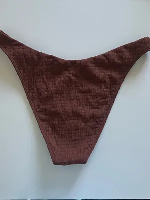 {Abercrombie & Fitch} Brand New Textured Brown Bikini Bottoms thumbnail 5