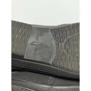 Women's Clarks-Carima Luna-Black Leather Textile Zip Boots Sz 9.5 M C-2 thumbnail 7