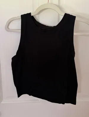 Hollister Black High Neck Tank Top thumbnail 1