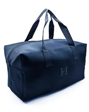 Carolina Herrera Bad Boy Navy Blue Neoprene Duffle Travel Tote Bag thumbnail 1