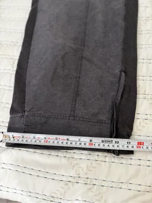 Daily Practice Anthropologie Charcoal Wide Leg Zip Hem Pants Utility Y2K thumbnail 9