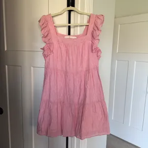 Marie Oliver Sailor Pink Ruffle Dress‎ square neck stripe thumbnail 2