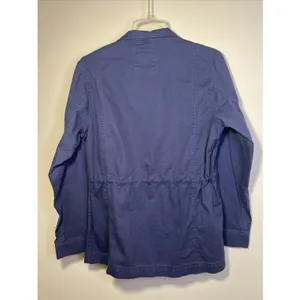 GAP‎ Women's Field Jacket Medium Midnight Blue Full Zip Utility NWT $108 Flaw thumbnail 2