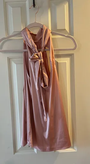 Bishop and Young Pink Satin Tank Top thumbnail 3