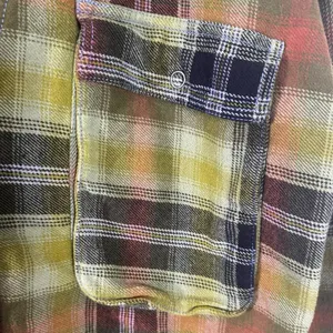 Free People Grunge 90s Flannel Plaid Izzie Cargo Shirt Jacket Shacket Medium thumbnail 12