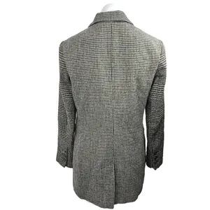 Laundry by Shelli Segal Black White Wool Blend Houndstooth Blazer Coat Jacket S thumbnail 2