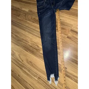American Eagle 00R Next Level Stretch Hi-Rise Jegging Crop Distressed Denim Jean thumbnail 8