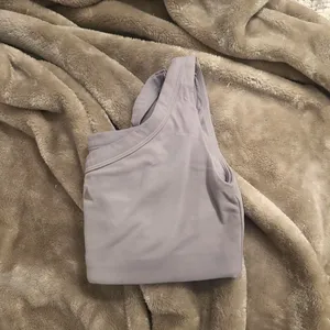 Grey Purple vitality cloud II asymmetrical sports bra thumbnail 5