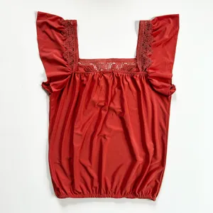 Daytrip Apricot Cut Out Flutter Sleeve Top thumbnail 3