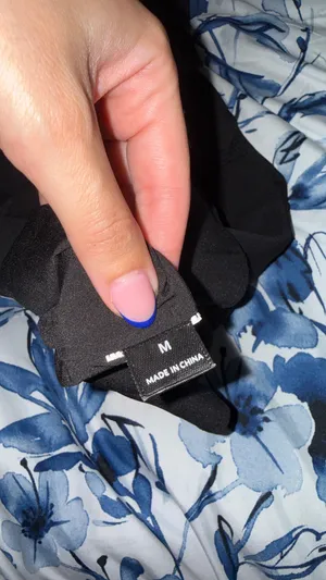 Boutique Black Floral Burnout Mini Dress thumbnail 3
