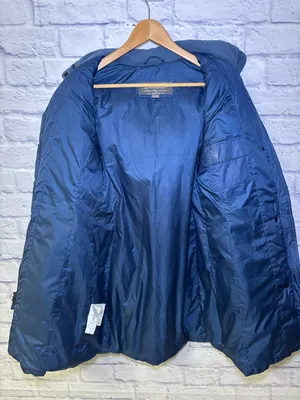 Eddie Bauer Goose Down Filled Hooded Womens Trench Coat Parka Small Blue Winter thumbnail 10