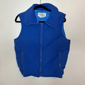 Rocky Mountain Down Vintage Goose Down Puffer Vest Blue Small thumbnail 1