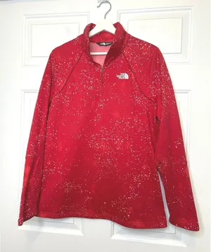 The North Face Fleece Pullover XL Speckled Quarter Zip thumbnail 1