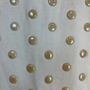 Juicy‎ Couture Dress Women's Small Beige Stretch Polka Dot Studded Mod Sheath thumbnail 8