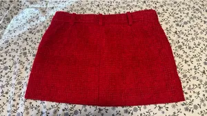 ZARA Mini Skirt Skort Red thumbnail 6