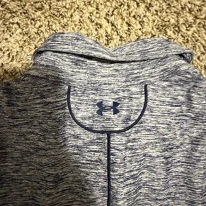 Under Armour Ole Miss Rebels Sleeveless Polo Shirt Navy Space Dye HeatGear M thumbnail 6