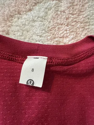 lululemon athletica textured swiftly tee in wine red thumbnail 2