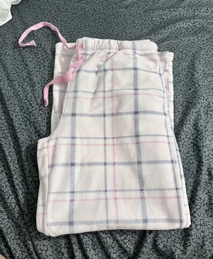 pink plaid pajama pants thumbnail 1