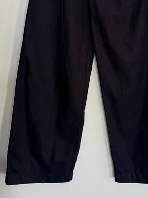 GAP Black Pleated Linen Pants size 6 thumbnail 4
