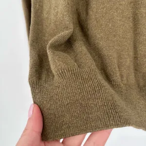 J. Crew Military‎ Green Cotton Wool Blend Sweater Size Small Oversized thumbnail 7