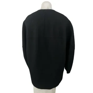Cos 100% Wool Women's Black Long Sleeve Cardigan Sweater Blazer Coat Jacket Sz 6 thumbnail 4