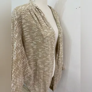 Free People vintage Textured knit cotton festival Poncho cardigan one size thumbnail 4