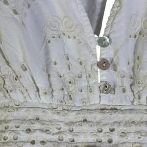 Cleobella Cherie Midi Dress Eyelet Lace Ruffle Size S White Cottagecore Prairie thumbnail 12