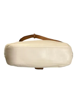 Coach Soho Leather Shoulder Bag Cream Nutmeg Brown Flap Buckle F19580 never used thumbnail 3